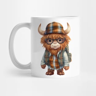 Back To School Highland Cow Mug